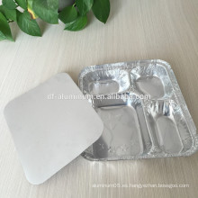 Nuevo estilo de papel aluminio envases de comida para llevar